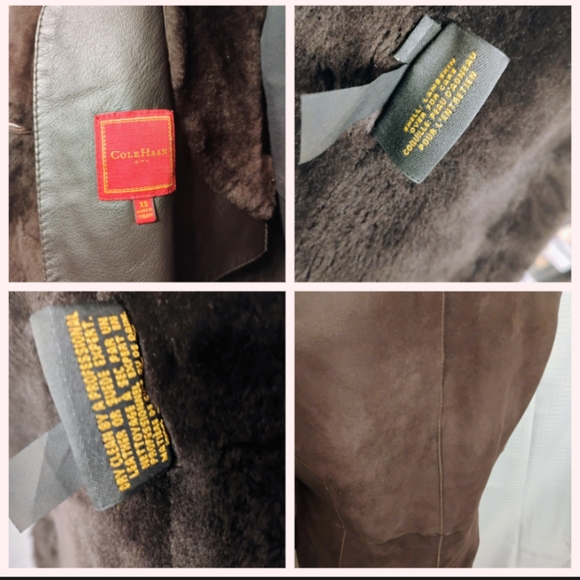 Cole Haan City lambskin coat - Picture 2 of 2